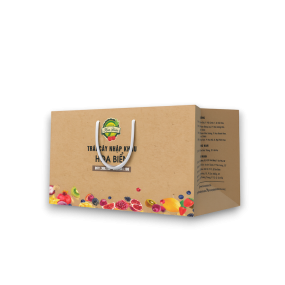 Túi giấy đựng trái cây nhập khẩu  từ 1 kg đến 5 kg , giấy Kraft tự nhiên 280gsm, xỏ dây dù